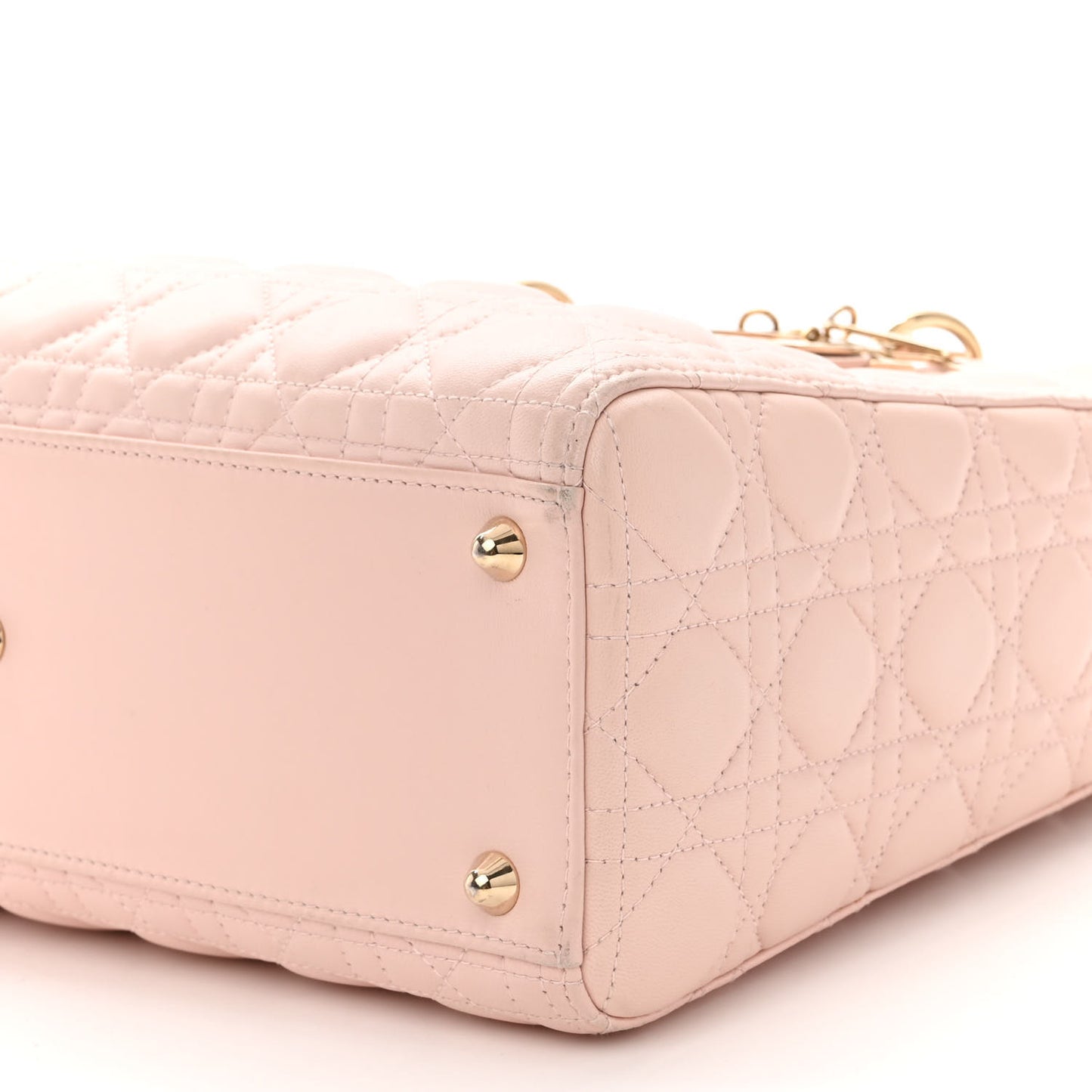 Lambskin Cannage Large Lady Dior Light Pink
