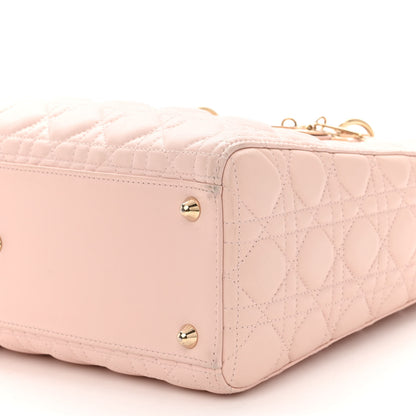 Christian Dior Lambskin Cannage Large Lady Dior Light Pink 9 of 11