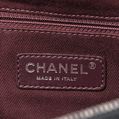 Chanel Aged Calfskin Quilted Tweed Portobello Tote Burgundy 5 of 10