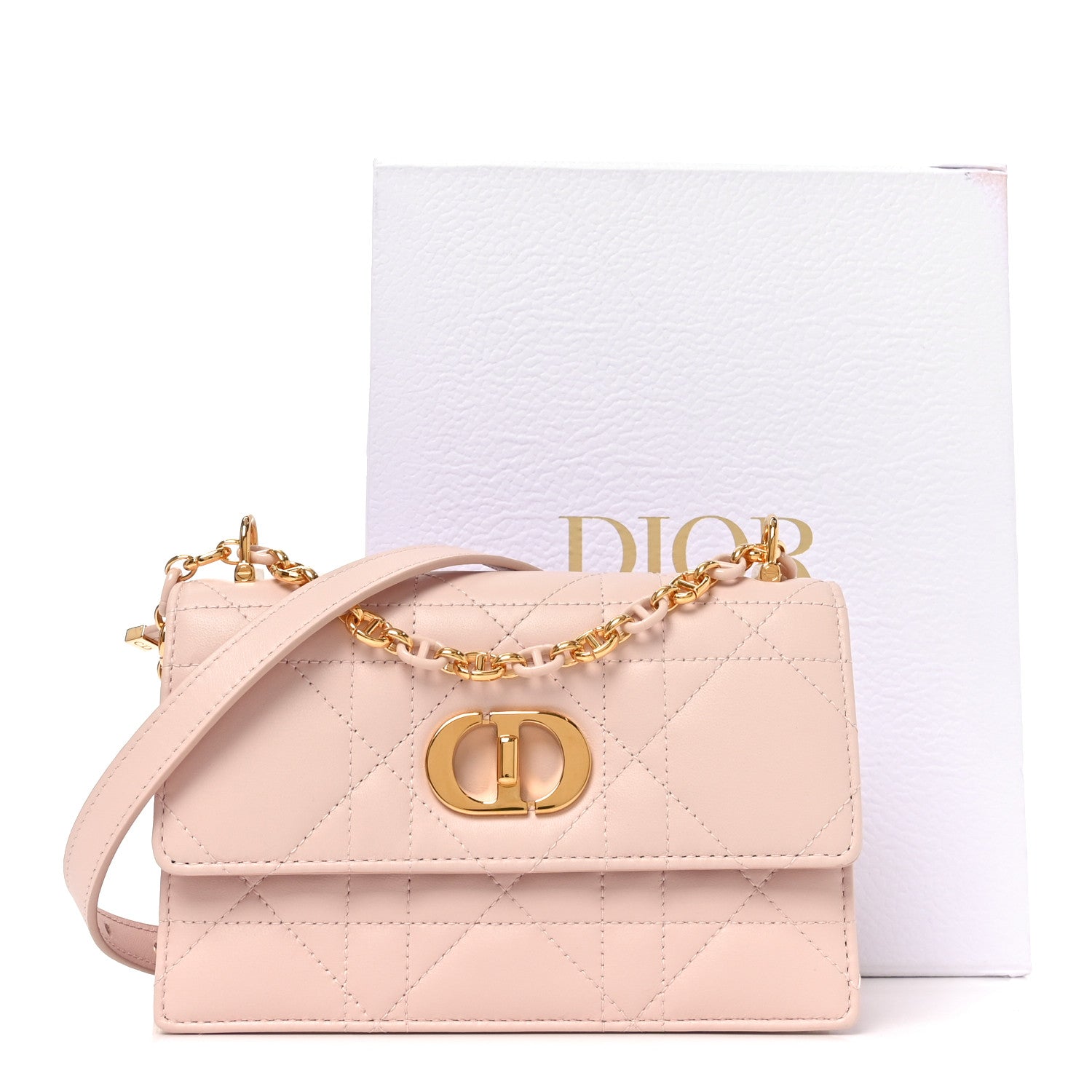 Christian Dior Lambskin Macrocannage Mini Miss Caro Bag Rose Quartz 10 of 10