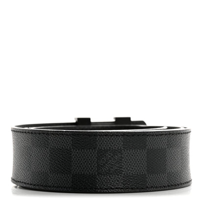 Louis Vuitton Damier Graphite 40mm LV Initiales 90 36 Belt 2 of 9