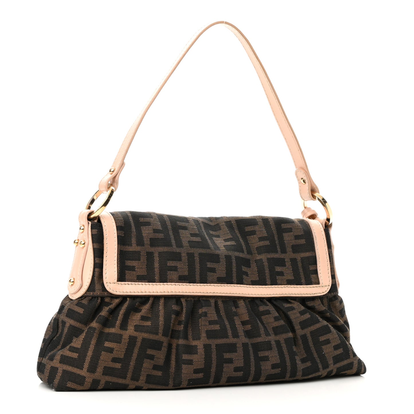 Zucca Cuoio Lucido Small Chef Shoulder Bag Tobacco Bois de Rose