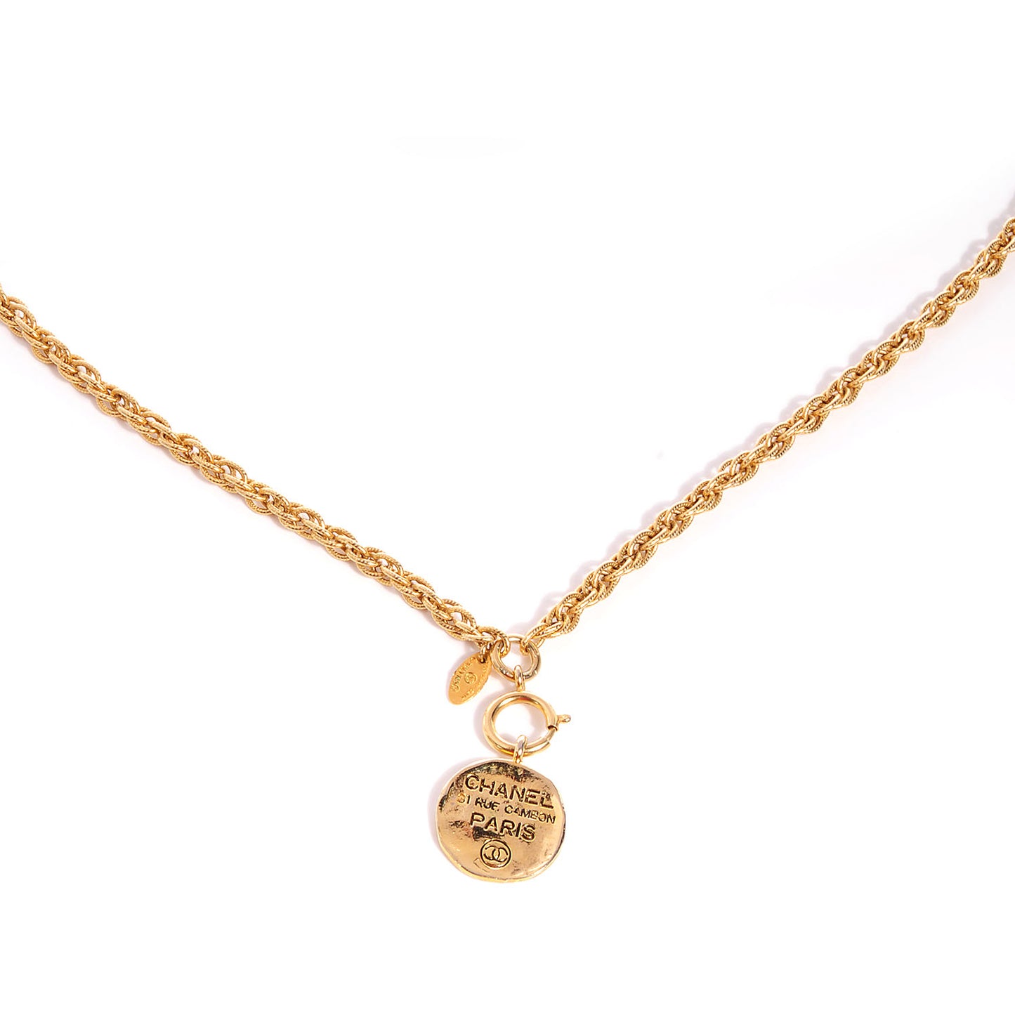 31 Rue Cambon Paris CC Necklace Gold