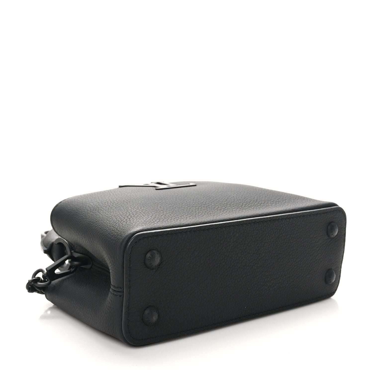Louis Vuitton Matte Taurillon Capucines East West Mini All Black 4 of 9