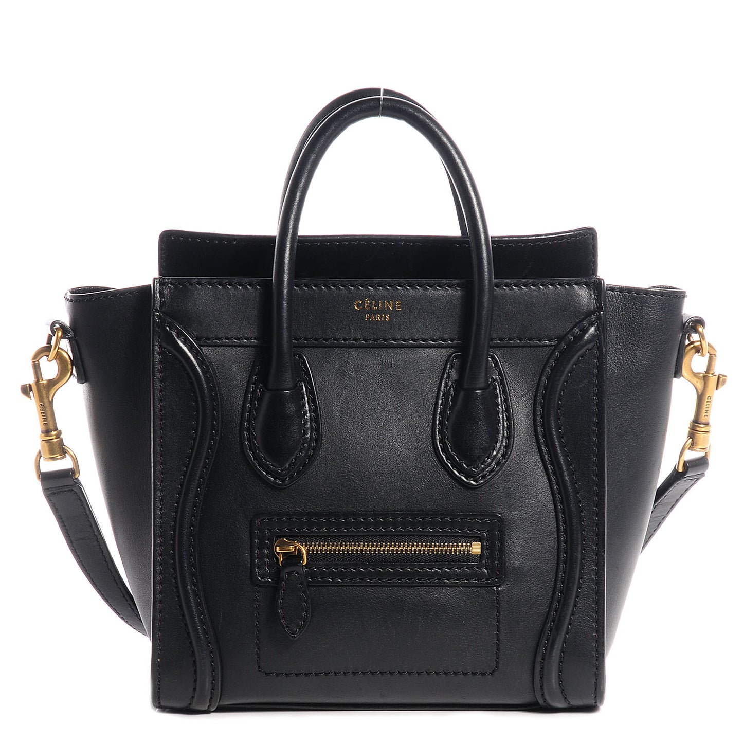 Smooth Calfskin Nano Luggage Black