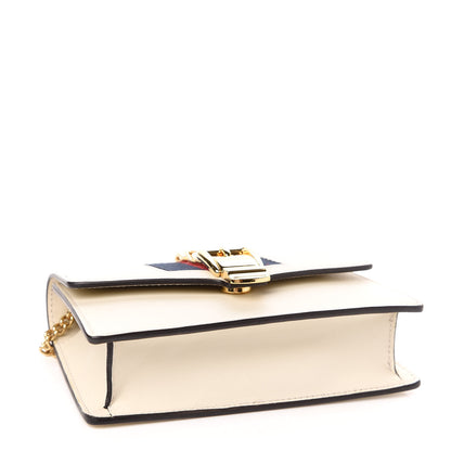 Gucci Calfskin Super Mini Sylvie Chain Shoulder Bag White 4 of 11