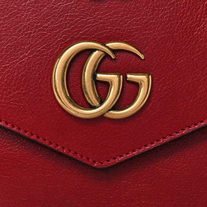 Gucci Calfskin Diagonal GG Medium Thiara Double Envelope Shoulder Bag Black Red 12 of 12