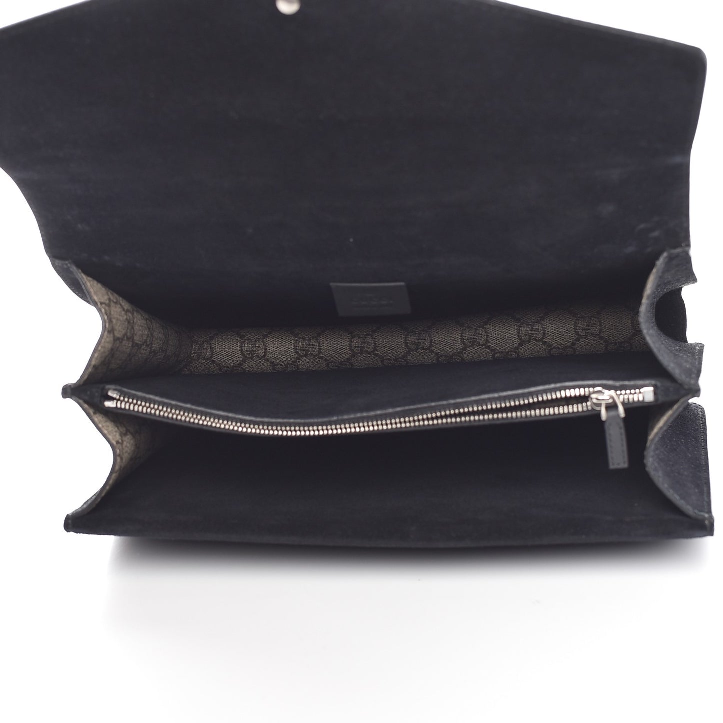 GG Supreme Monogram Medium Dionysus Shoulder Bag Black