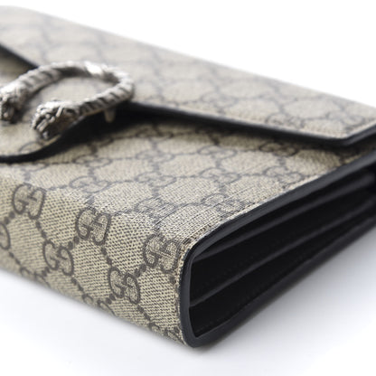 Gucci GG Supreme Monogram Mini Dionysus Chain Wallet Beige Black 7 of 11