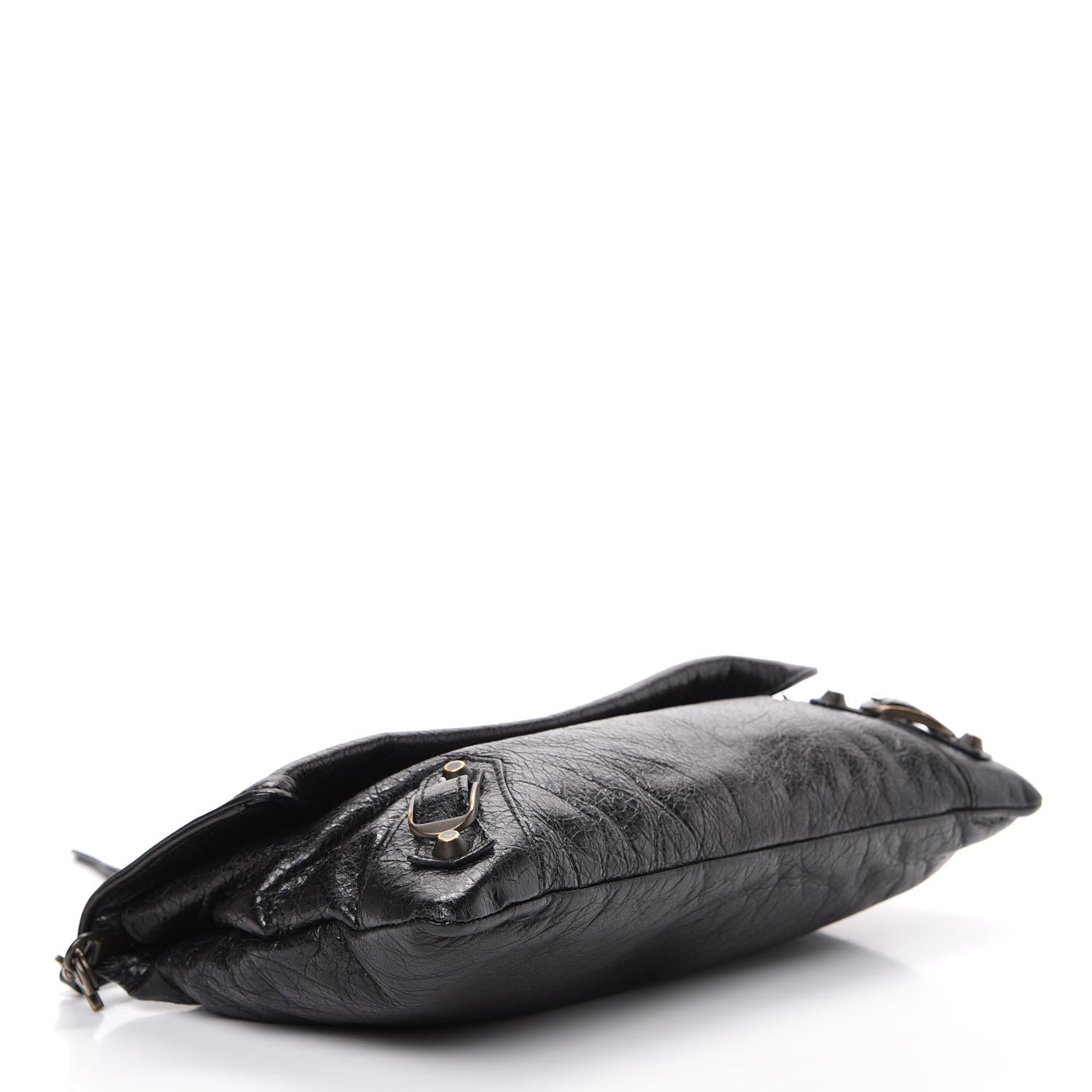 Balenciaga Agneau Classic Hardware Envelope Clutch Black 3 of 10