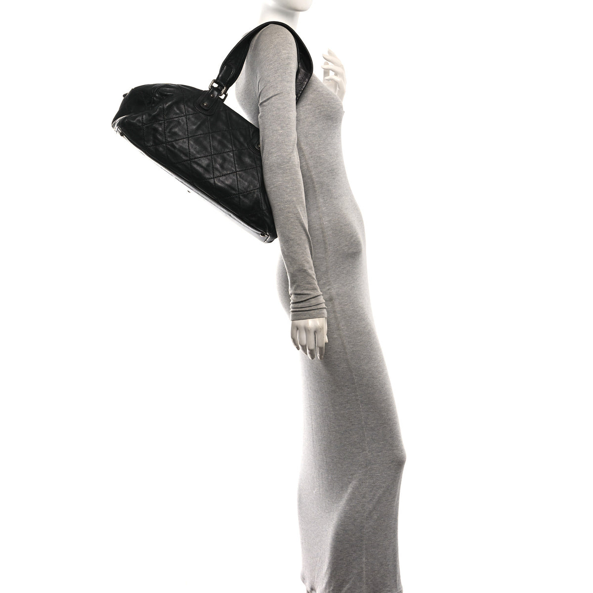 Lambskin Cloudy Bundle Bowler Black