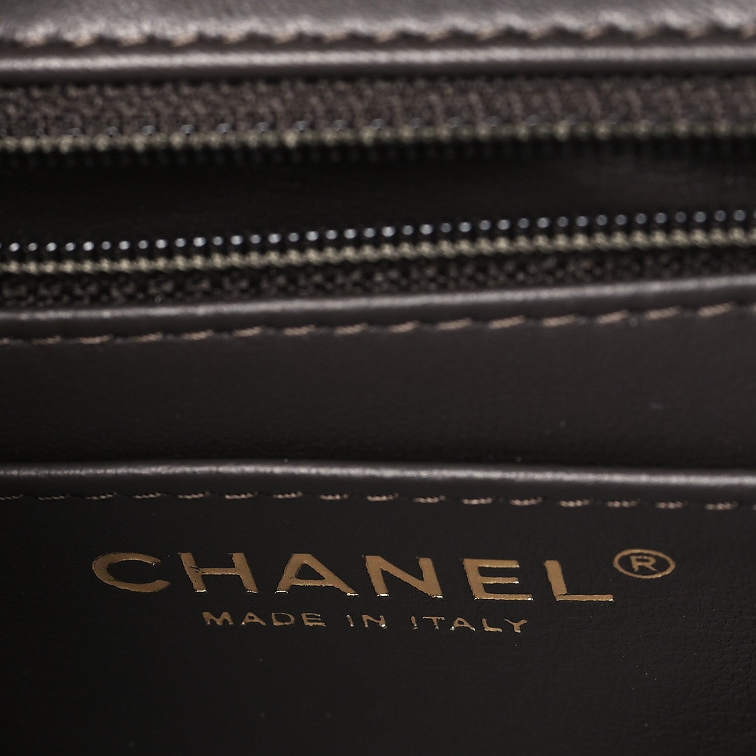 Chanel Shaded Patent Calfskin Quilted Mini Rectangular Flap Green Orange Dark Brown 6 of 9