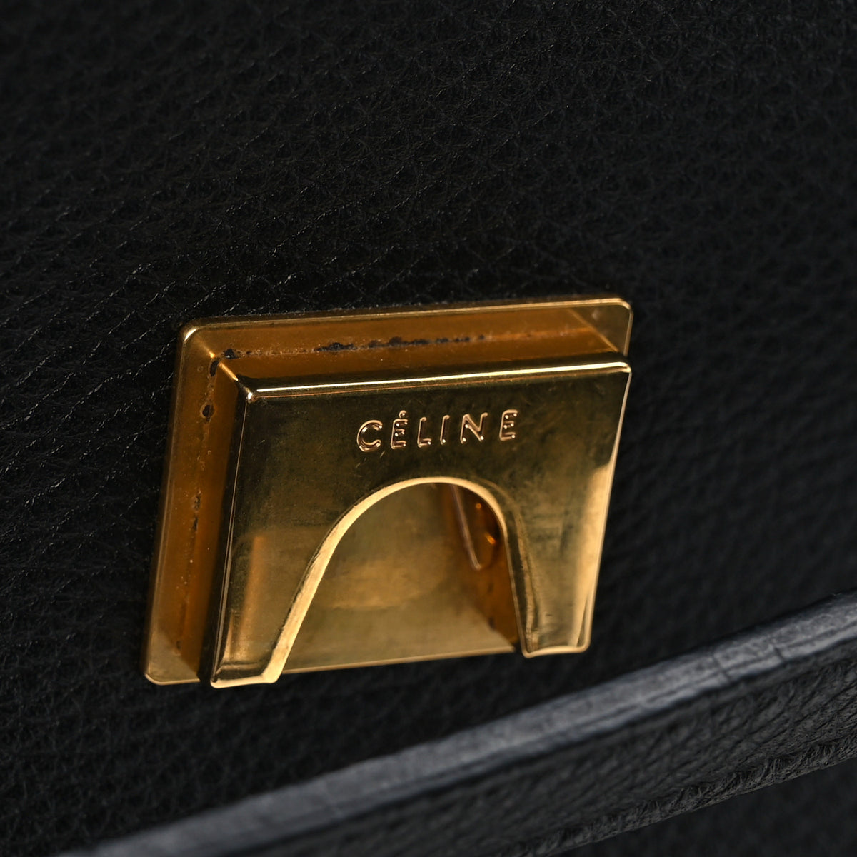 Grained Calfskin Mini Belt Bag Black