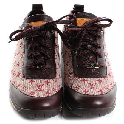 Louis Vuitton Mini Lin Monogram Sneakers Tennis Shoes 39 Cherry 2 of 7