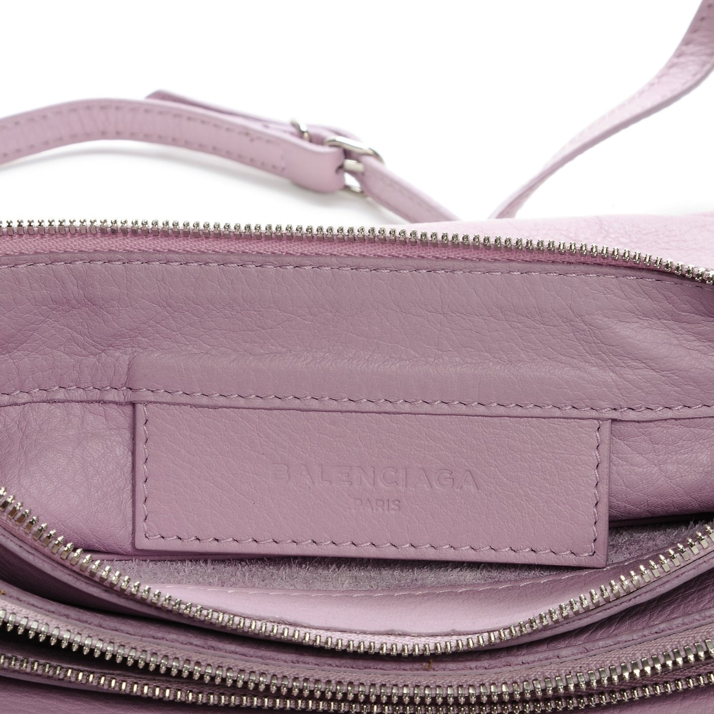 Calfskin Papier Mini Triple Crossbody Rose Orchid