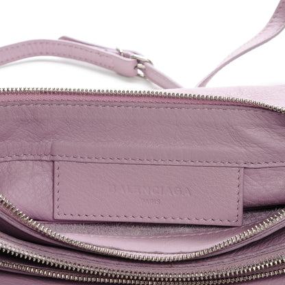 Balenciaga Calfskin Papier Mini Triple Crossbody Rose Orchid 8 of 9