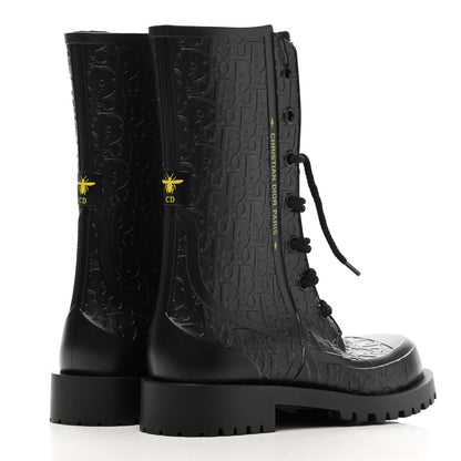 Christian Dior Oblique Rubber Diorcamp Boots 35 Black 4 of 7