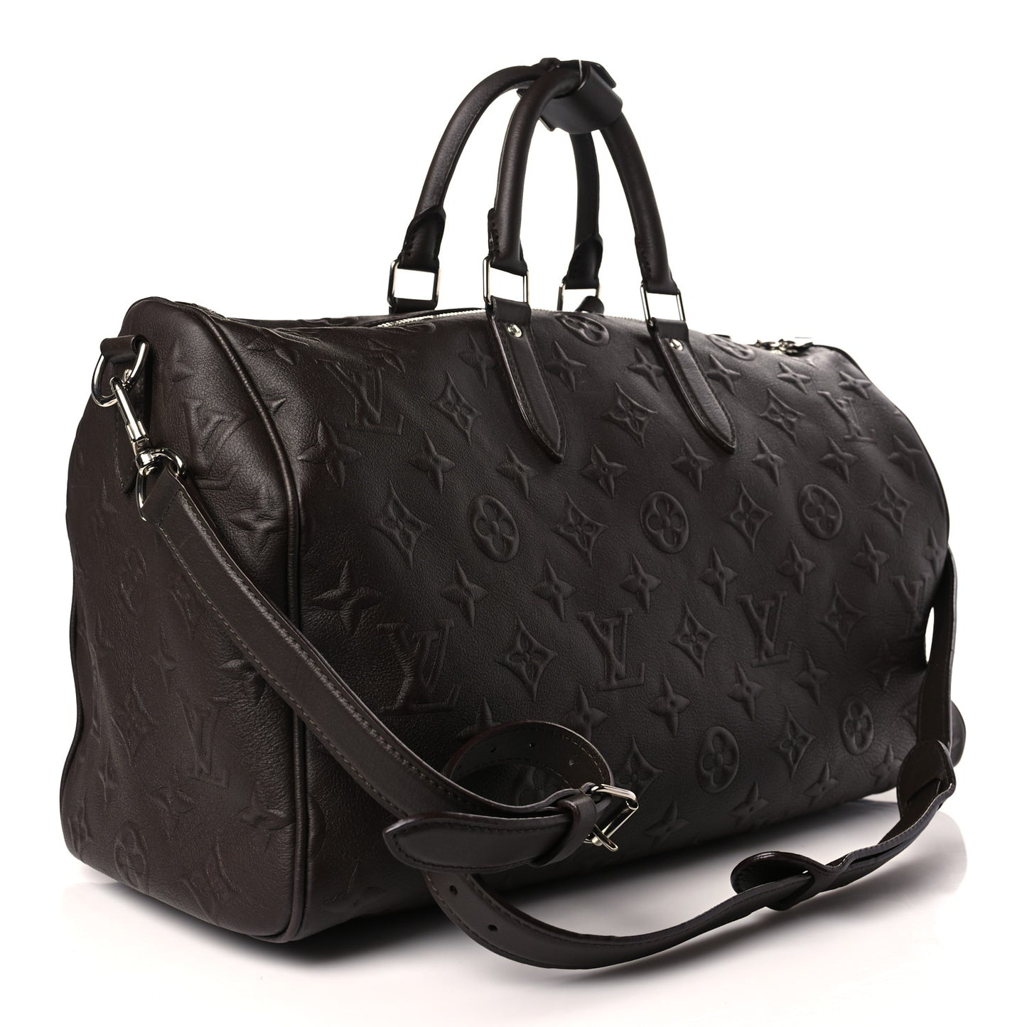 x EDUN Monogram Revelation Keepall 45 Bandouliere Brown