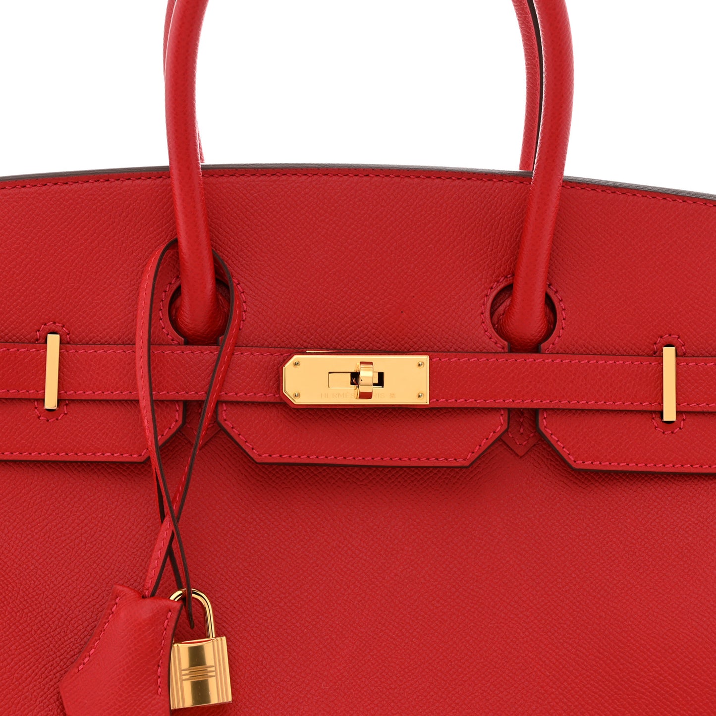 Epsom Birkin 35 Rouge Casaque