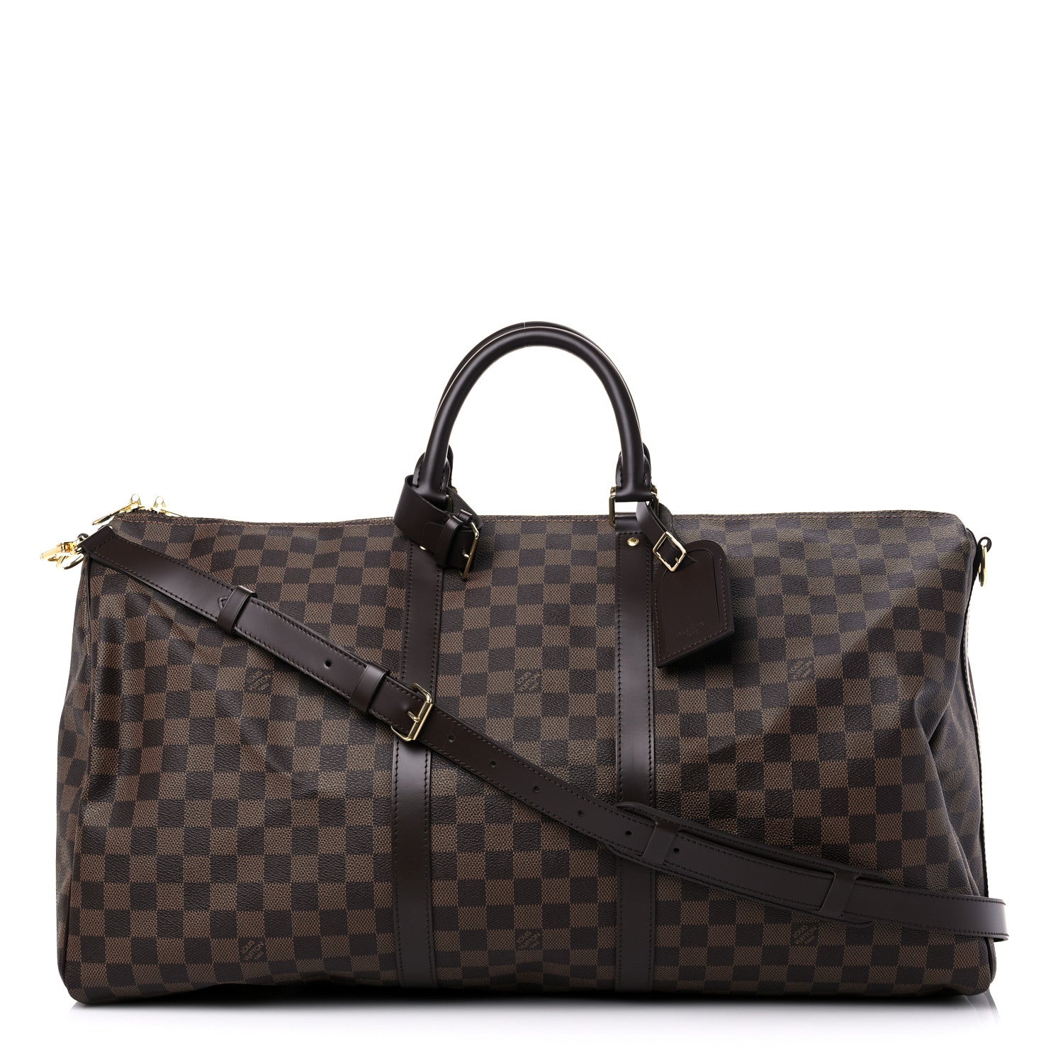 Louis Vuitton Damier Ebene Keepall Bandouliere 55 1 of 11