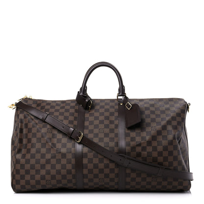 Louis Vuitton Damier Ebene Keepall Bandouliere 55 1 of 11