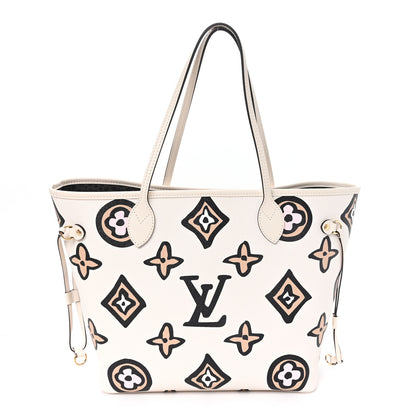 Louis Vuitton Monogram Giant Wild at Heart Neverfull MM Creme 1 of 10