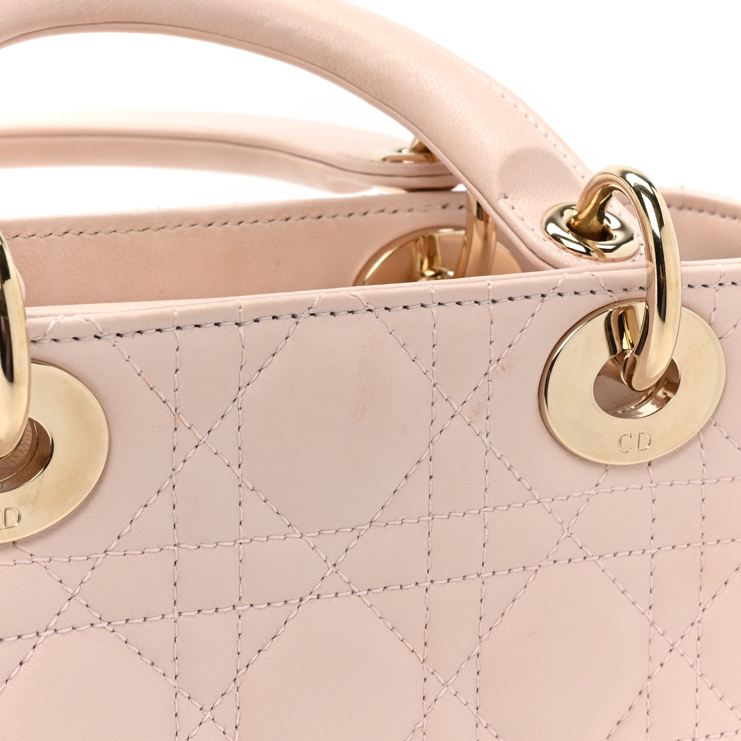 Christian Dior Lambskin Cannage Small My ABCDior Lady Dior Light Pink 12 of 15