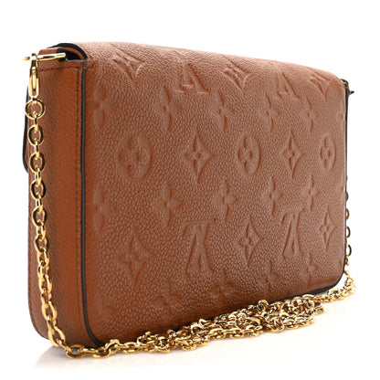 Louis Vuitton Empreinte Pochette Felicie Chain Wallet Cognac 4 of 12