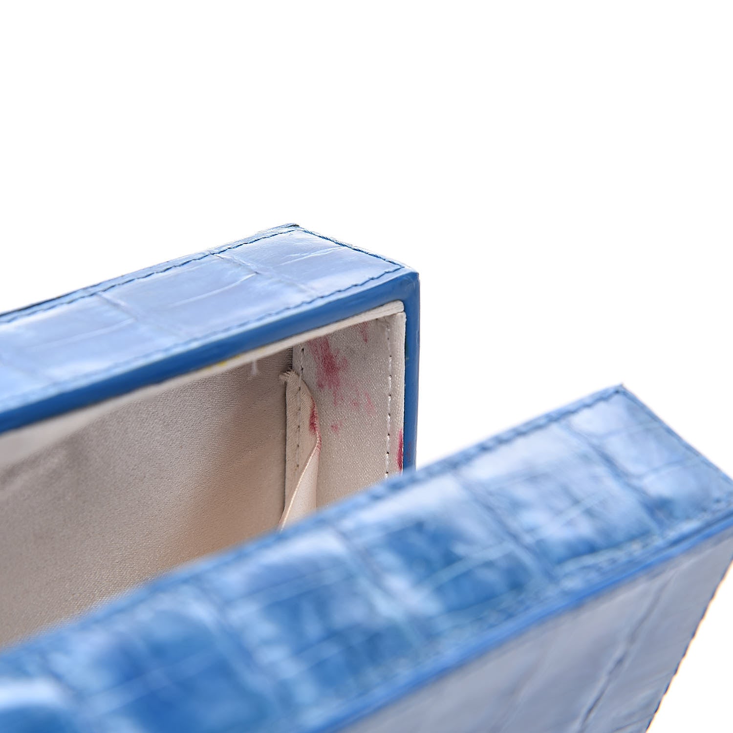 Nancy Gonzalez Crocodile Box Clutch Blue 9 of 11