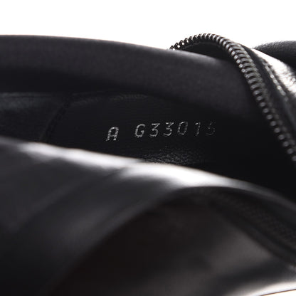 Chanel Lambskin Cap Toe High Boots 38.5 Black 9 of 9