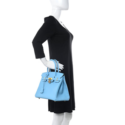 Hermes Epsom Birkin 30 Celeste 2 of 11