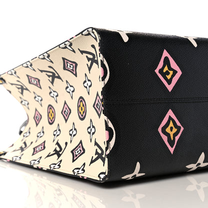 Louis Vuitton Monogram Giant Wild At Heart Onthego GM Black 6 of 7
