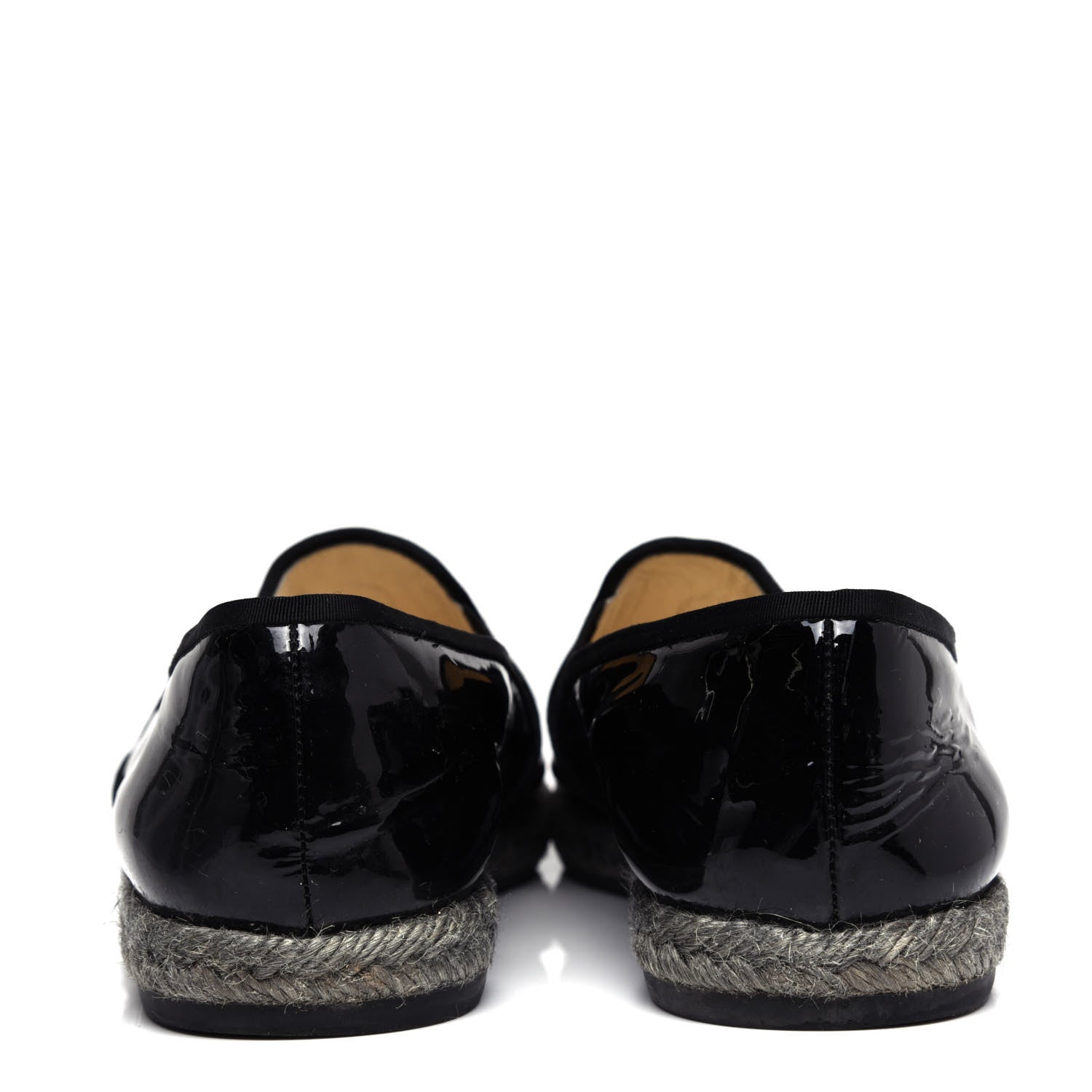 Chanel Patent Calfskin CC Mocassin Loafer Espadrilles 40.5 Black 7 of 10
