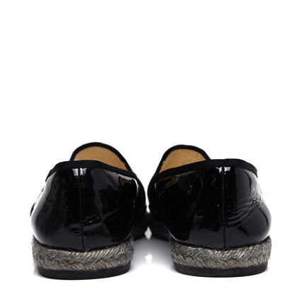 Chanel Patent Calfskin CC Mocassin Loafer Espadrilles 40.5 Black 7 of 10