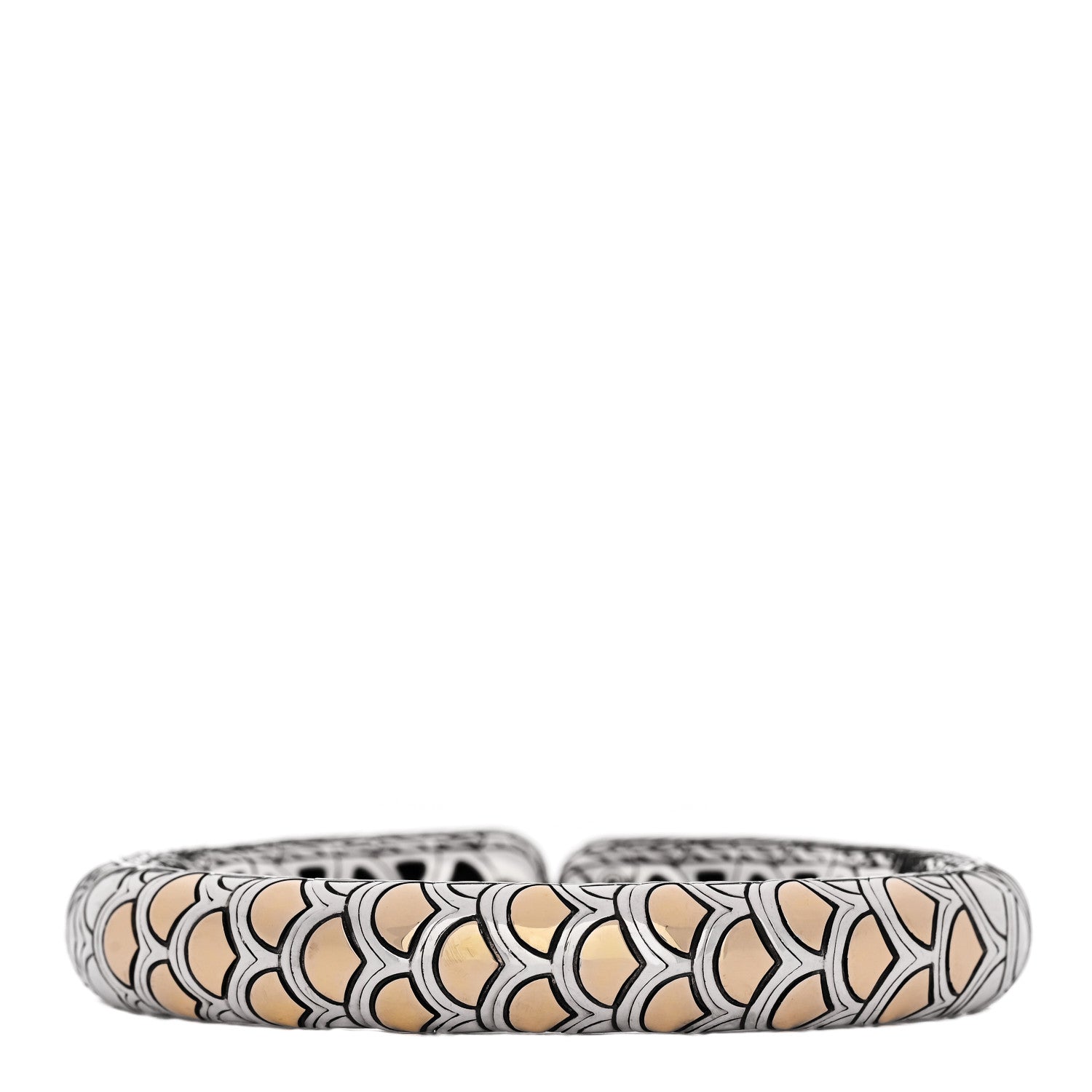 John Hardy Sterling Silver 18K Yellow Gold Naga Cuff Bracelet 1 of 3