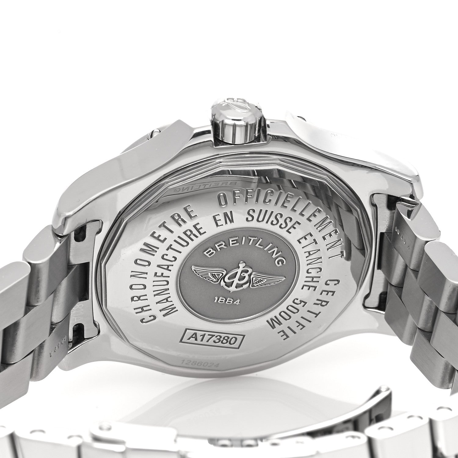 Breitling Stainless Steel 41mm Colt Automatic Watch Black A17380 4 of 4