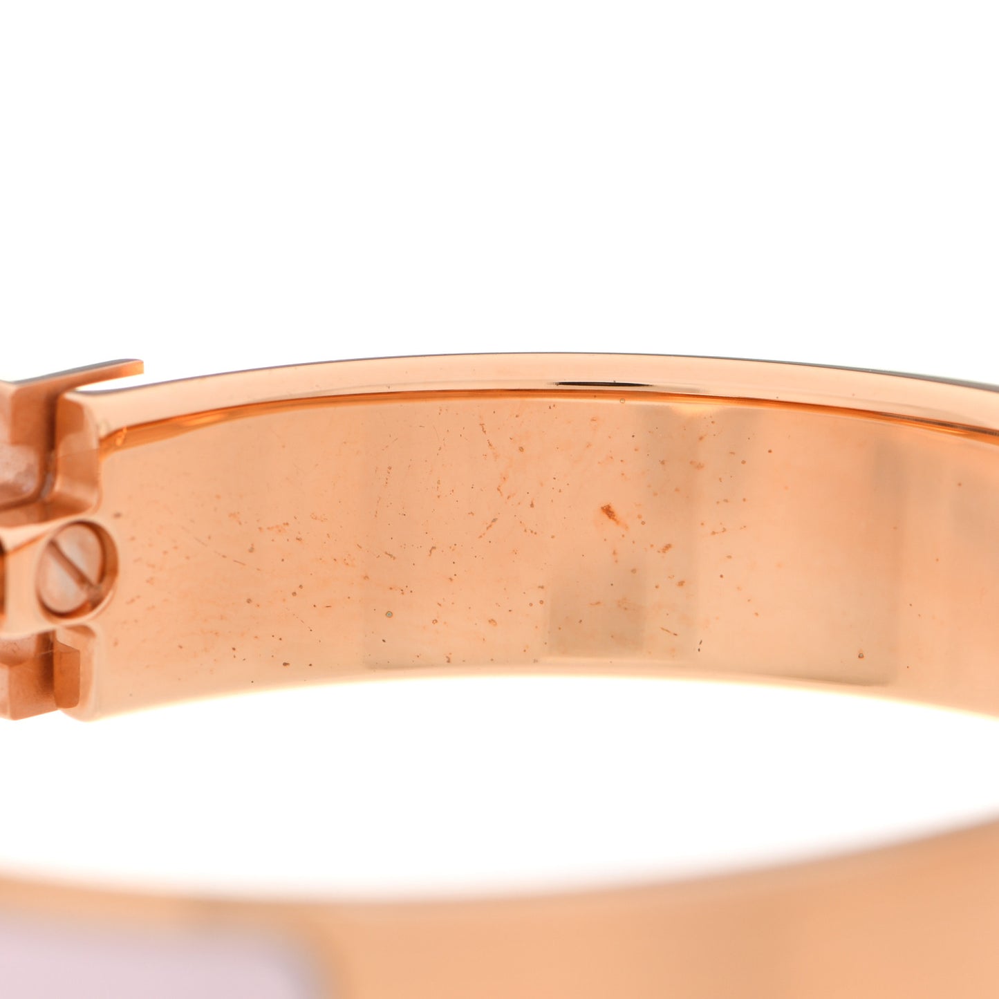Enamel Narrow Clic Clac H Bracelet GM Rose Candeur