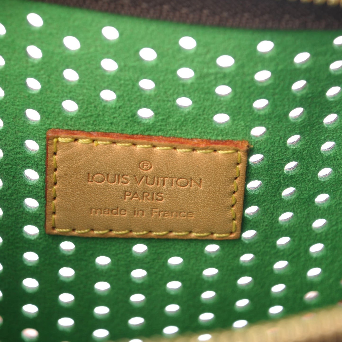 Monogram Perforated Speedy 30 Green