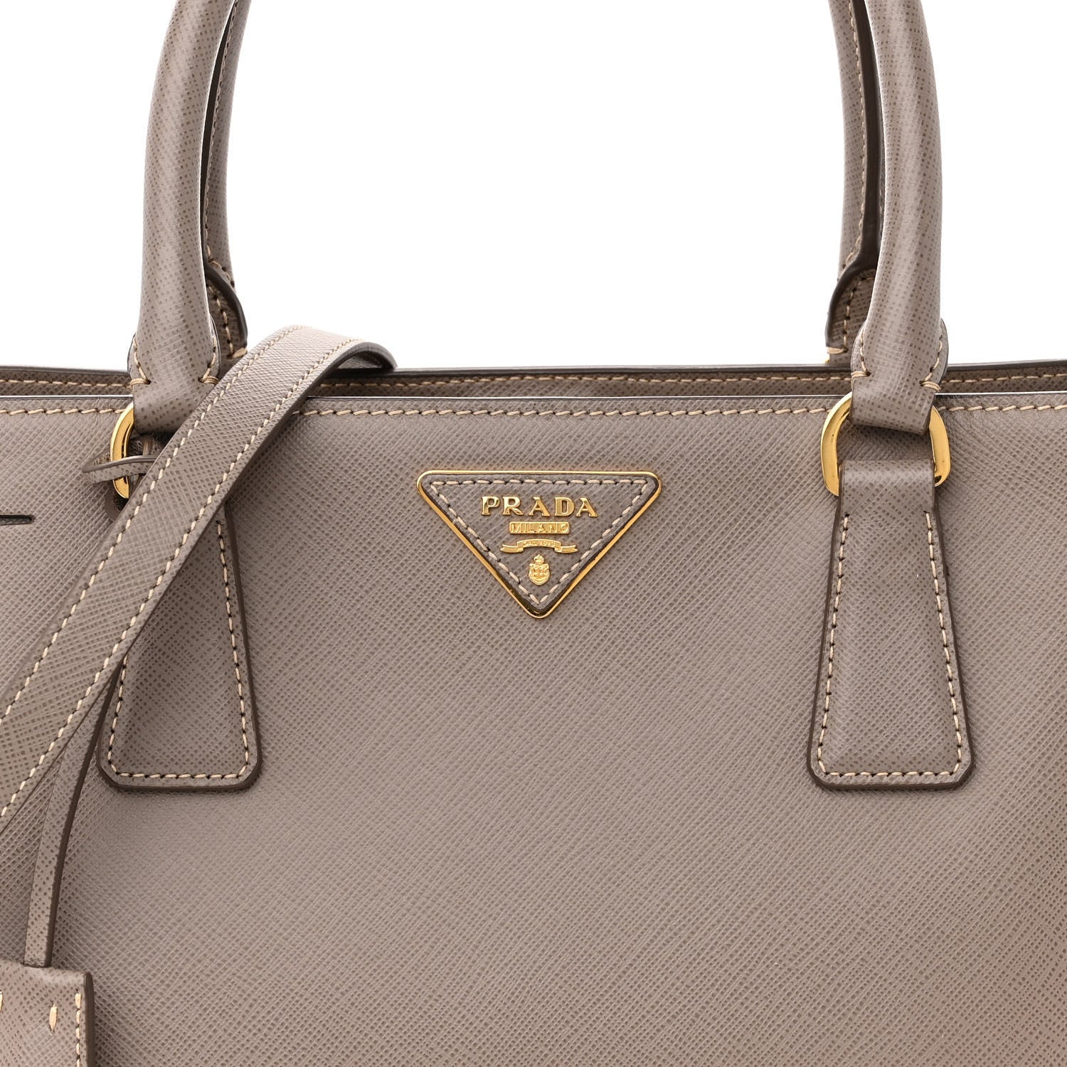 Prada Saffiano Lux Medium Tote Argilla 9 of 14