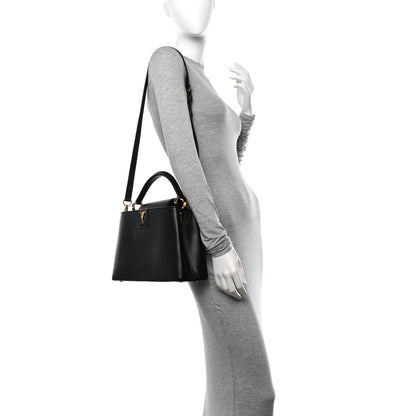 Louis Vuitton Taurillon Capucines PM Black 2 of 14