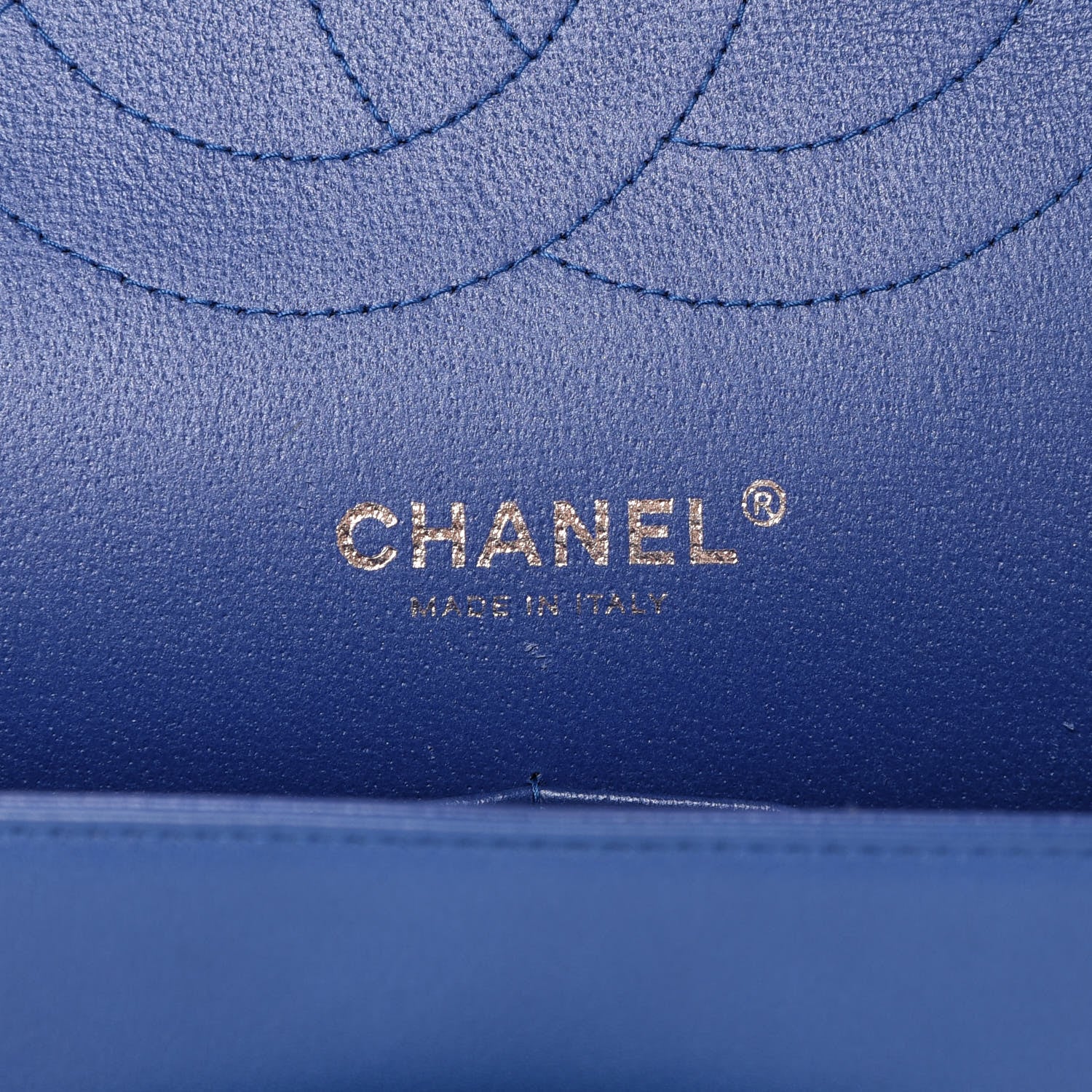 Chanel Patent Quilted Jumbo Double Flap Dark Blue 7 of 8