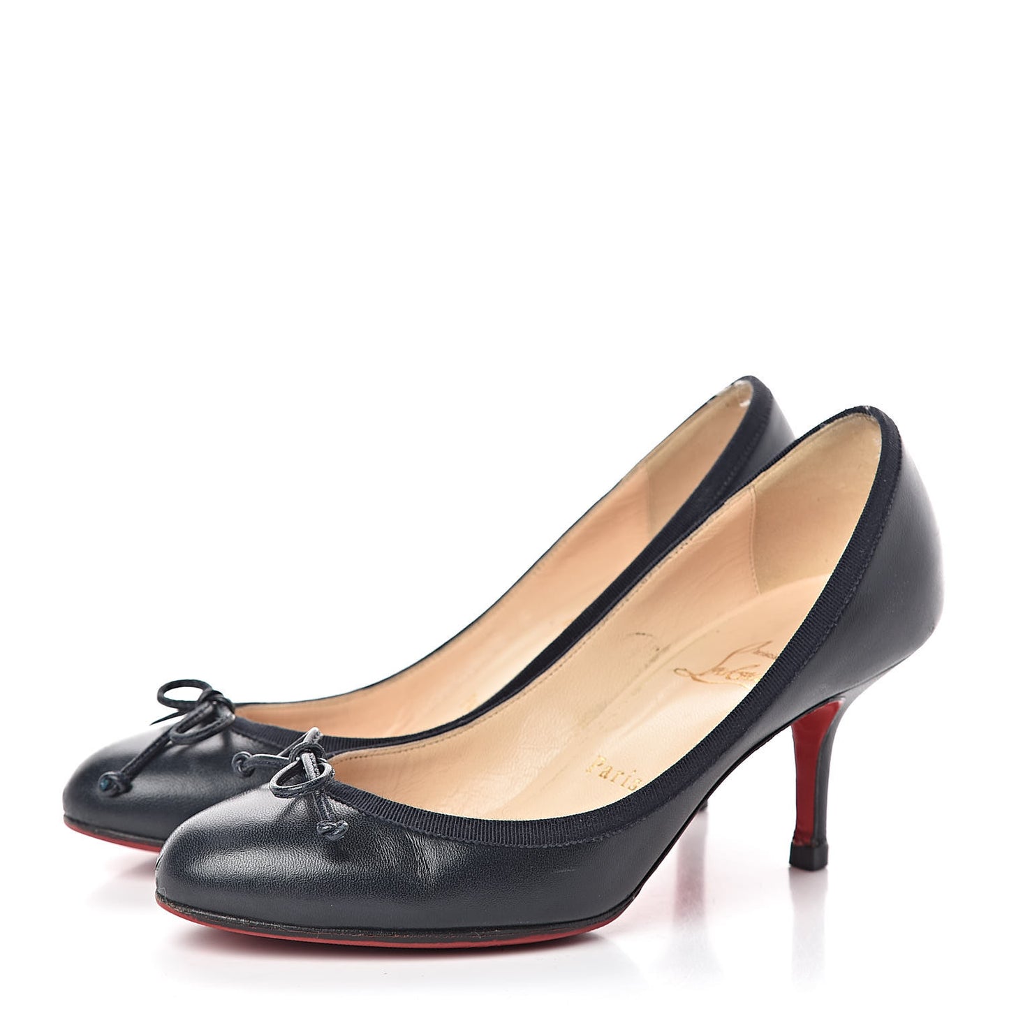 Nappa Grosgrain Netmi 70 Pumps 36.5 Navy
