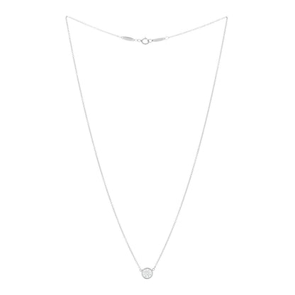 Tiffany Platinum Diamond .65ct Elsa Peretti Diamonds by the Yard Pendant Necklace 3 of 5