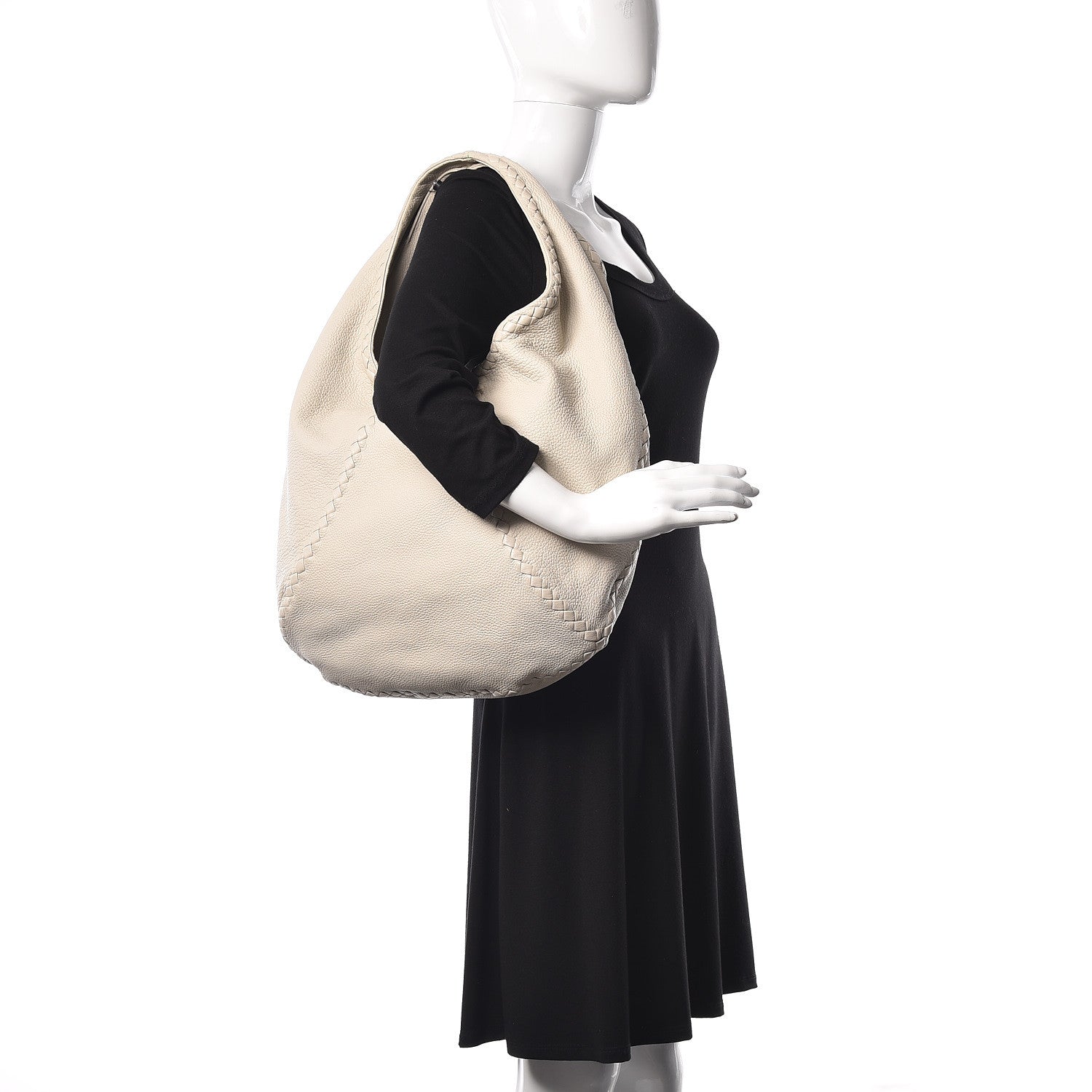 Bottega Veneta Cervo Deerskin Large Hobo White 2 of 15