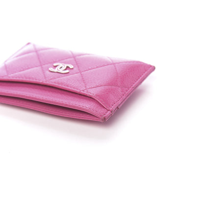 Chanel Caviar Quilted Card Holder Pink 12 of 12
