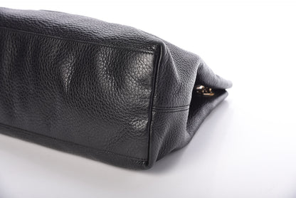 Gucci Pebbled Calfskin Medium Soho Chain Shoulder Bag Black 6 of 10