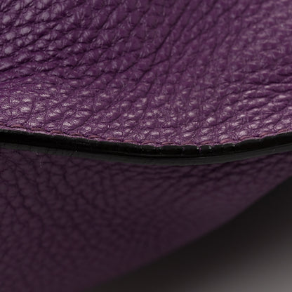 Salvatore Ferragamo Grained Calfskin Sofia Satchel Mirtillo 10 of 12
