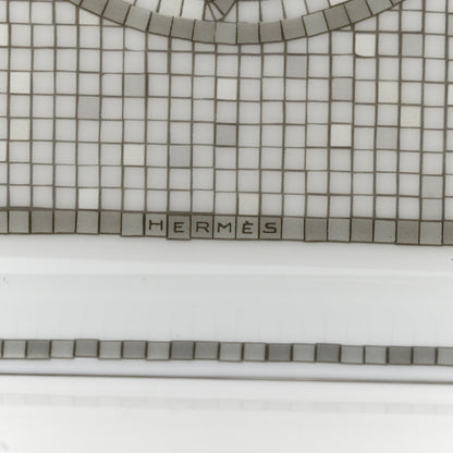 Hermes Porcelain Mosaique Au 24 Sushi Plate Platine 5 of 8