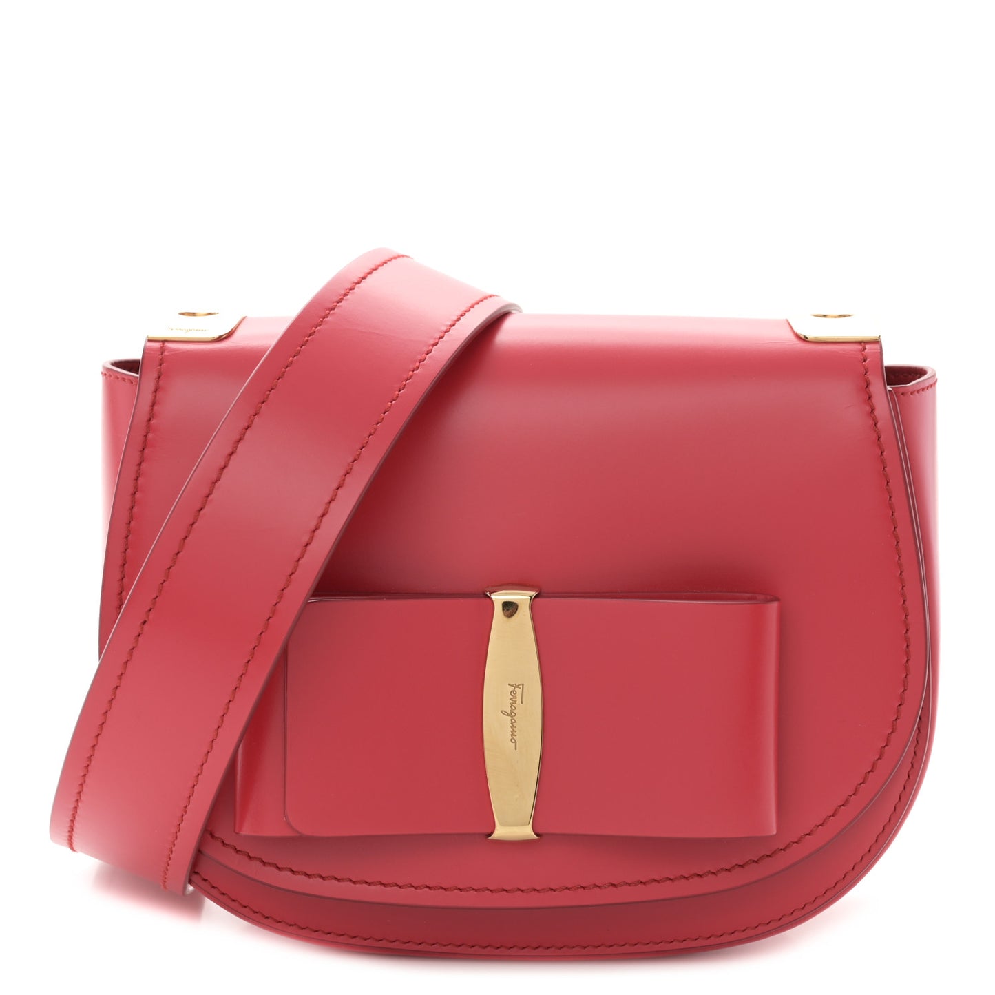 Smooth Calfskin Small Anna Shoulder Bag Pamplona