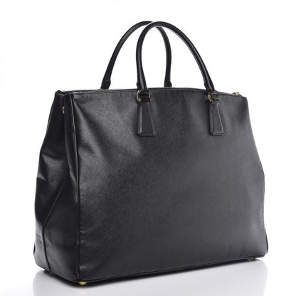 Prada Saffiano Lux Extra Large Galleria Double Zip Tote Black 3 of 14